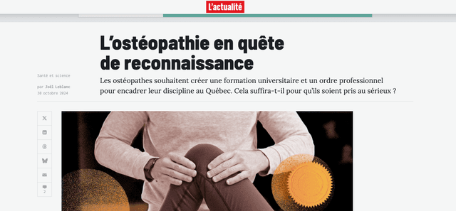 osteopathie et science