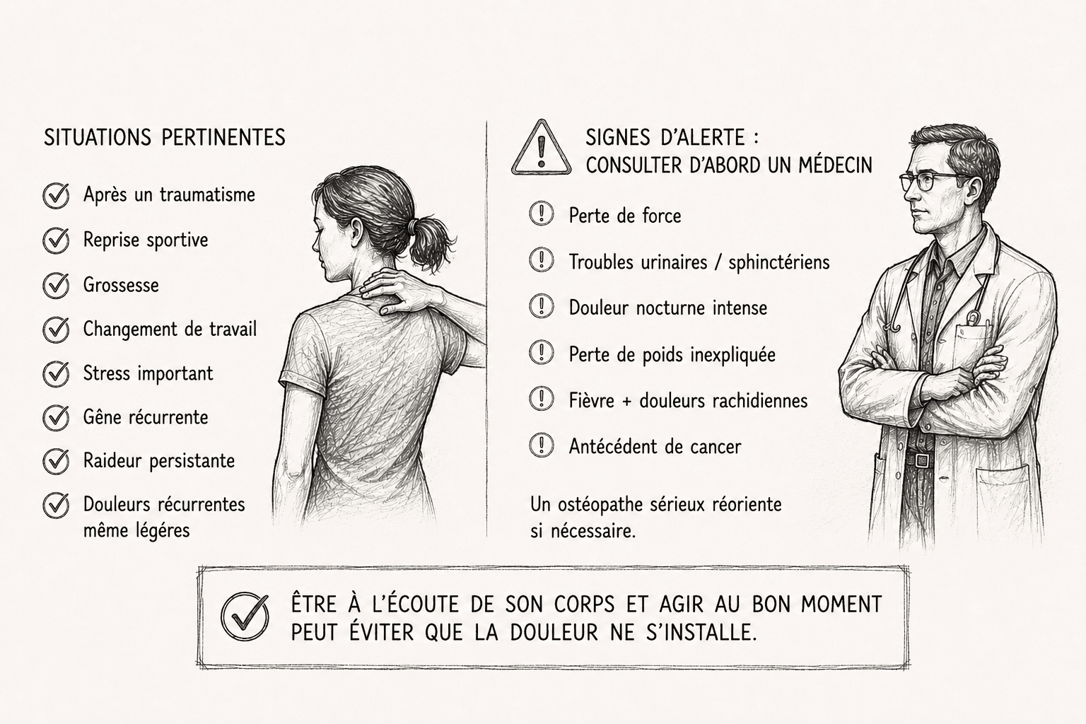 Quand consulter un ostéopathe : écouter les signaux du corps avant la douleur
